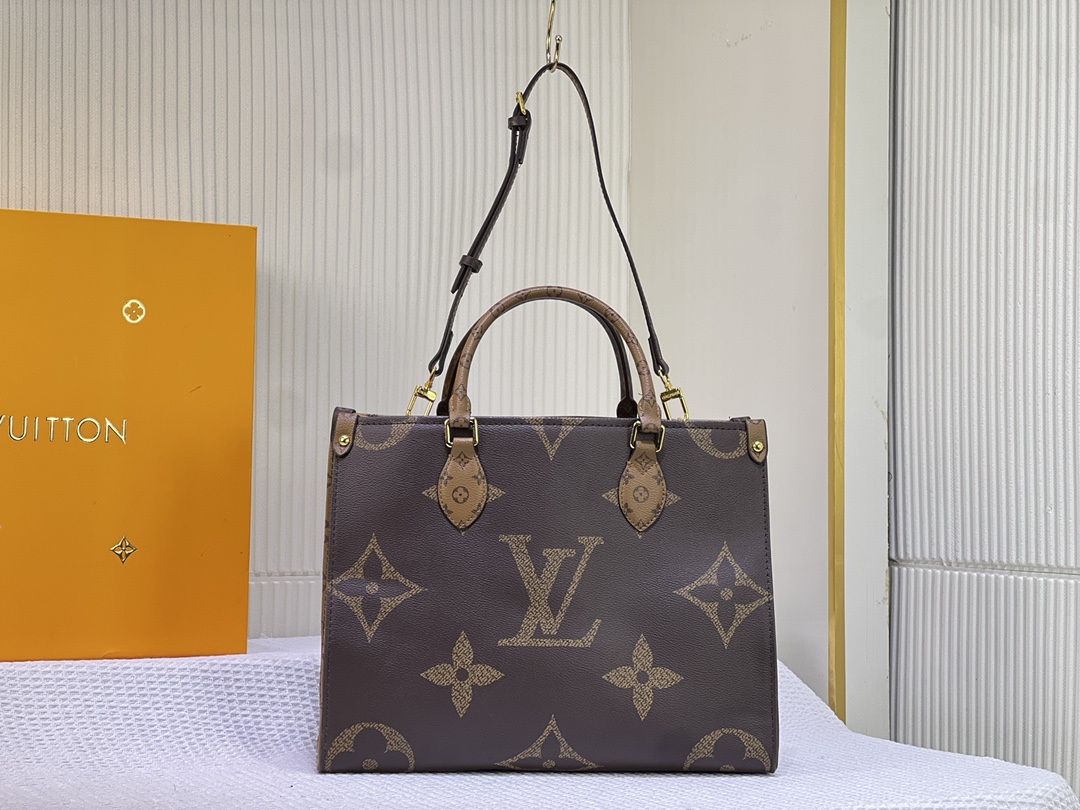 GM ルイヴィトン オンザゴー M46823 Giant Monogram Reverse Louis Vuitton Onthego  スーパーコピー LVバッグ国内発送後払い可能代引き
